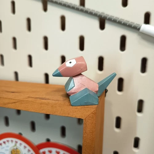 Vintage TOMY Pokemon PORYGON 1.5" Mini Figure CGTSJ Nintendo Toy Collectible