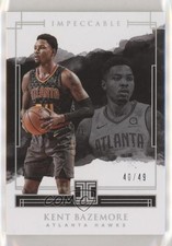 2017-18 Panini Impeccable Holo Silver 40/49 Kent Bazemore #56 0sm9