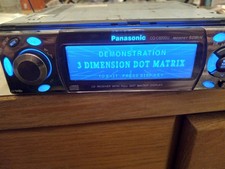 Rare Panasonic CQ-C8200U dot matrix display car cd player stereo deck old school