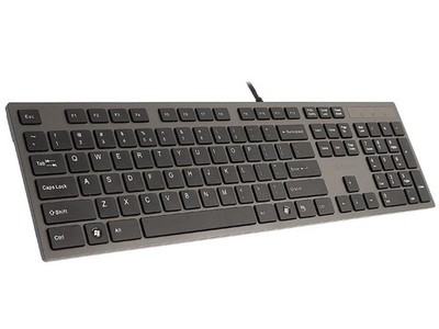 A4Tech KV-300H USB-Tastatur mit Kabel, Schwarz und Graphit