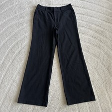 Lauren Ralph Lauren Wide Leg Wool Casual Work Dress Pants Black Women s 6 30x30