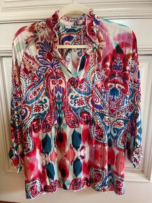 NARLI Bluse Tunika Gr. S 100% Viskose Crepe Paisley bunt Neu UVP 179,90€ - Bild 1 von 4