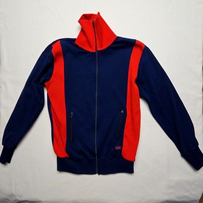 Vintage Odlo Track Jacket Red Blue Full Zip Mens Medium Retro 90s VTG