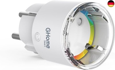 GHome Smart WLAN Steckdose,Kleinste WiFi Steckdose Zubehör App Fernbedienung, 
