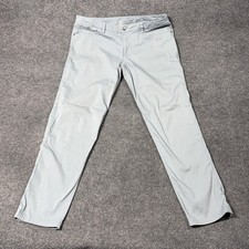 Lululemon Pants Mens 36x32 Gray Stretch Chino Slim Casual Performance Travel