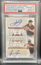 2022 Jackson Holliday/Termarr Johnson National Treasures Auto PSA 10 / Auto 10 