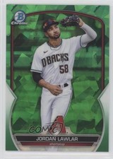 2023 Bowman Sapphire Edition Chrome Prospects Green 8/60 Jordan Lawlar 9b3