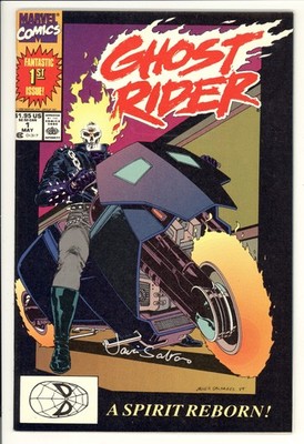 GHOST RIDER #1 VF/NM 9.0 1ST DANNY KETCH 1ST PRINT MARVEL COMICS 1990