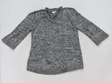 Sonoma Women's Sweater Size XL Gray 3/4 Sleeve Pullover Bohemian