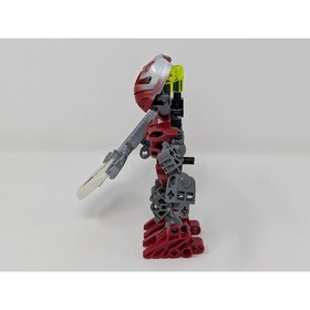2004 LEGO Bionicle 8607 Matoran of Metru Nui Nuhrii Red Complete w/ Disk 