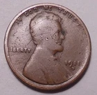 1911 D Lincoln Wheat Cent Penny  - Not Stock Photos
