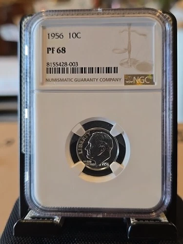1956 Roosevelt Dime Proof NGC PF68