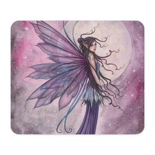 CafePress Starlit Amethyst Fairy Art Mousepad 1444854192