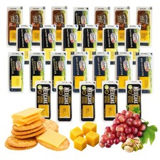Mini Cheese Selection for Cheese Board - Pack of 2 x 12 Individually Wrapped