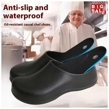 Men's Chef Work Shoes Non-Slip Waterproof Oil-Proof Kitchen Wear-Resistant