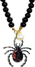 Rear View Mirror Accessories Cool Car Decor Black Pearl Chain Decoration Charm Rear View Mirror Accessories Cool Car Decor Black Pearl Chain Decoration Charm