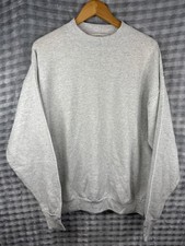 Fruit of the Loom Sweatshirt Mens XL Gray Crewneck Pullover 50/50 Cotton-Poly