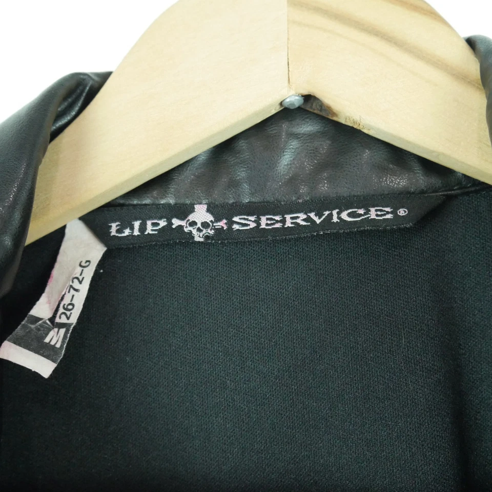 Lip Service Men's Medium Shirt Goth Vintage 90s Y2K Mesh Vampire Cosplay Grunge - Image 2 of 4