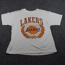 Vintage 1987 Los Angeles Lakers NBA Champions T-Shirt USA Sz L