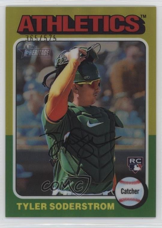 2024 Topps Heritage Chrome Refractor 365/575 Tyler Soderstrom #471 g5i