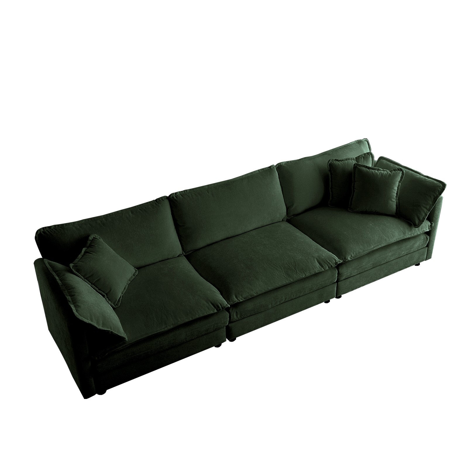 3 Piece Sofa Set Oversized Sofa Comfy Sofa Couch, 2 Pieces of 2 Seater and 1 Pie