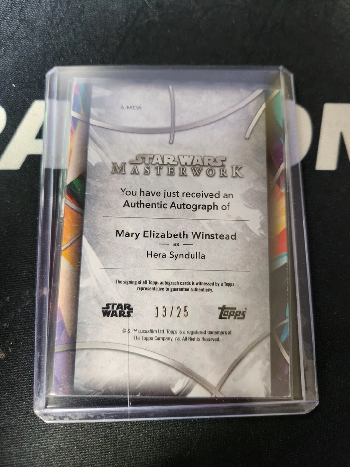 2024 Topps Star Wars Masterwork Hera Sydulla Gold Foil On card Auto #/25! Canvas - Image 2 of 2