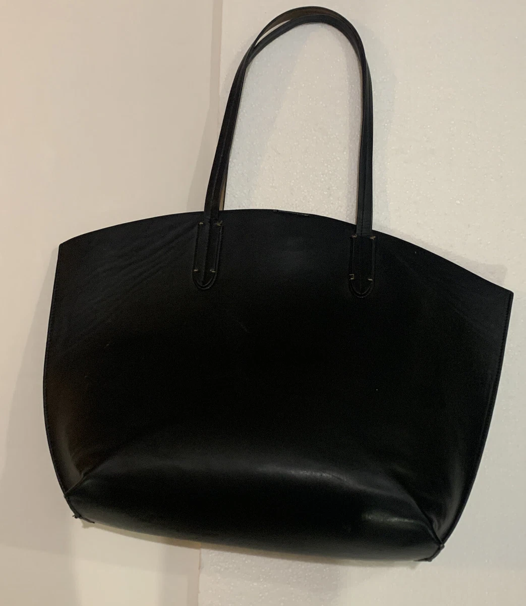 Target black leather tote new arrivals
