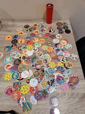 Vintage Pogs & Assorted Slammers Bundle - Lot of Different Kinds Such As Horror