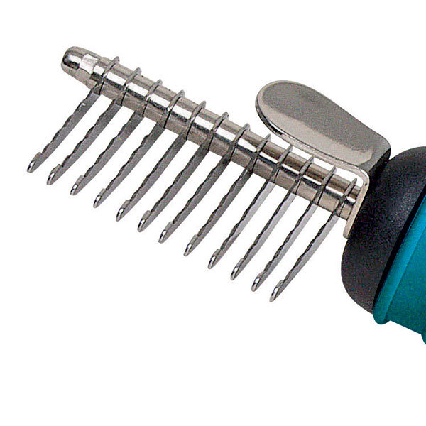 Pet Grooming DEMATTING COMB 12 Razor Sharp Safety BLADES MATBREAKER Rake Tool