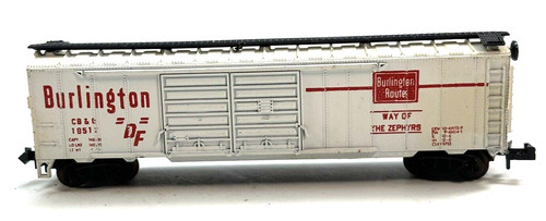 Spur N Trix CB & Q Burlington Route 51' Mech Reefer Box Car 1851 | Zustand: Used