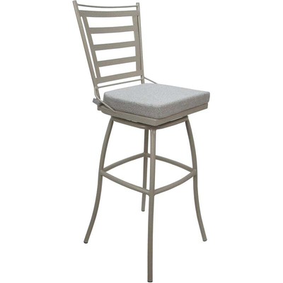 Outdoor or Indoor Bar Stool 30'' Seat - Jordan - White - Beige
