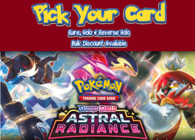 Pokemon Astral Radiance - Complete Your Set (001-189) - Fast Shipping!