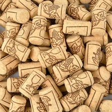 200 Pack Straight Wine Corks, #8 Natural Corks for Crafts, 7/8" X 1 3/4" Soft Wo