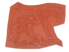 RARE BAREBACK BRONCO COWBOY Unmounted Rubber Stamp Extremely Detailed