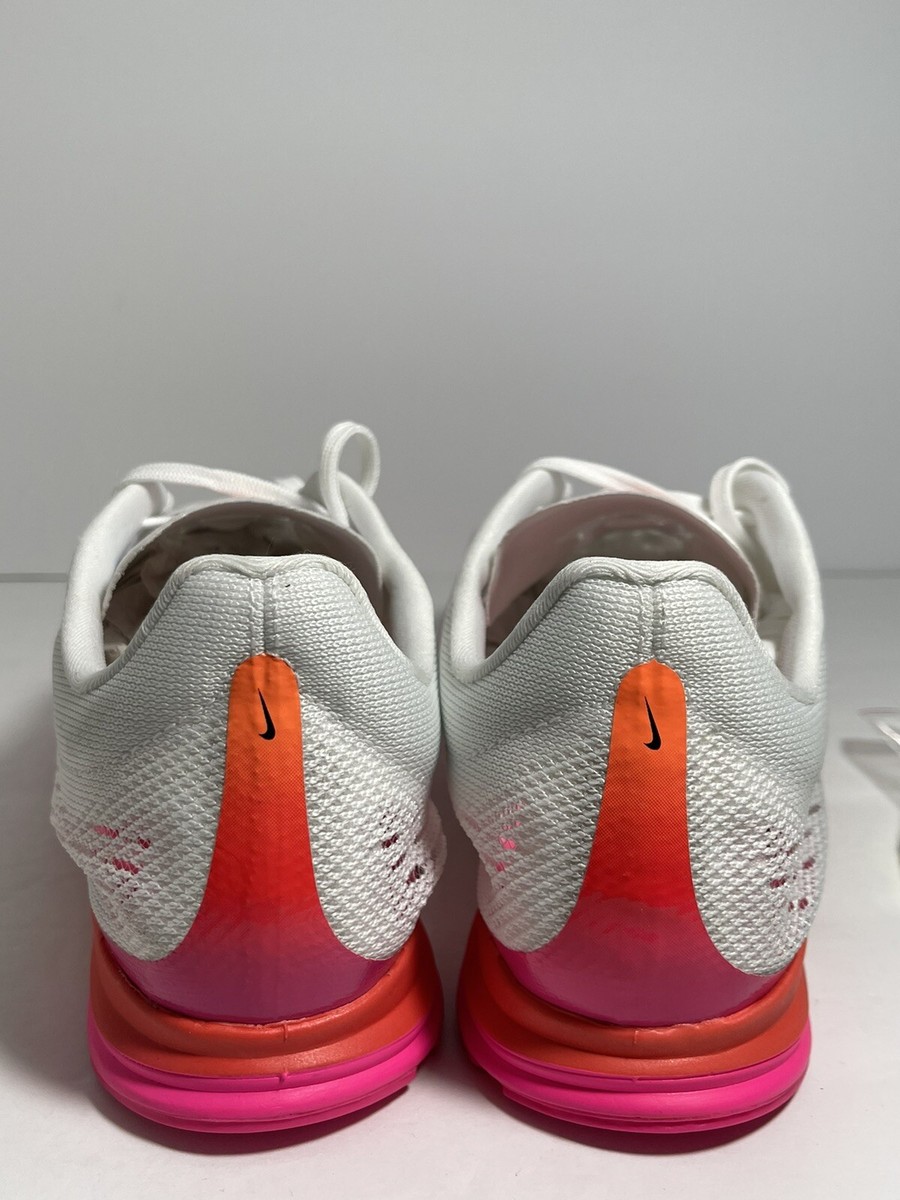 Nike Zoom Streak LT Spike Flat Mens Cleats White Pink DN1699  display picture 1