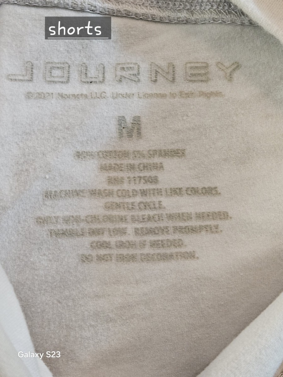 Journey World Tour Women's Sweatshirt Large & Shorts Medium Gray