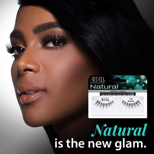 Ardell False Eyelashes #102 Black (4 Pack) - Picture 2 of 5