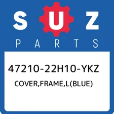 47210-22H10-YKZ Suzuki Cover,frame,l(blue) 4721022H10YKZ, New Genuine OEM Part