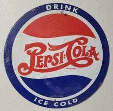 Vintage Style Pepsi Sign /Pepsi Cola Drink Ice Cold