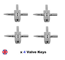 4 WAY VALVE REPAIR CORE KEY TOOL FOR CAR MOTORCYCLE MOTORBIKE VAN BIKE TYRE