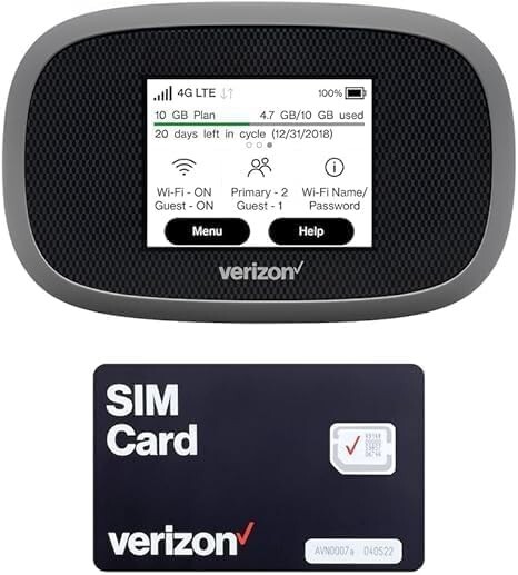 Verizon Jetpack Inseego WiFi 4G LTE MiFi 8800L | LTE Cat18 LTE Up to 1 Gbps | EV