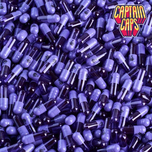 300 x Empty Gelatin Capsules Size 1 Joined - Face with Hat - Picture 3 of 3