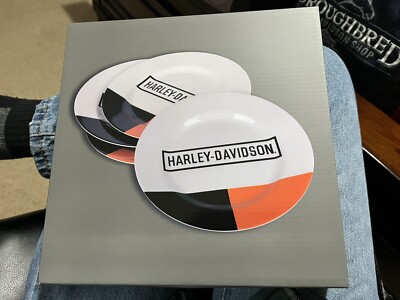 Harley Davidson Retro Block Plate 4 Per Box NEW Free Shipping