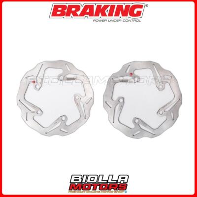 SATZ BREMSSCHEIBEN VORNE BRAKING APRILIA SRV 850 2014 - [FESTSTEHENDE WELLE] WH8101L + W