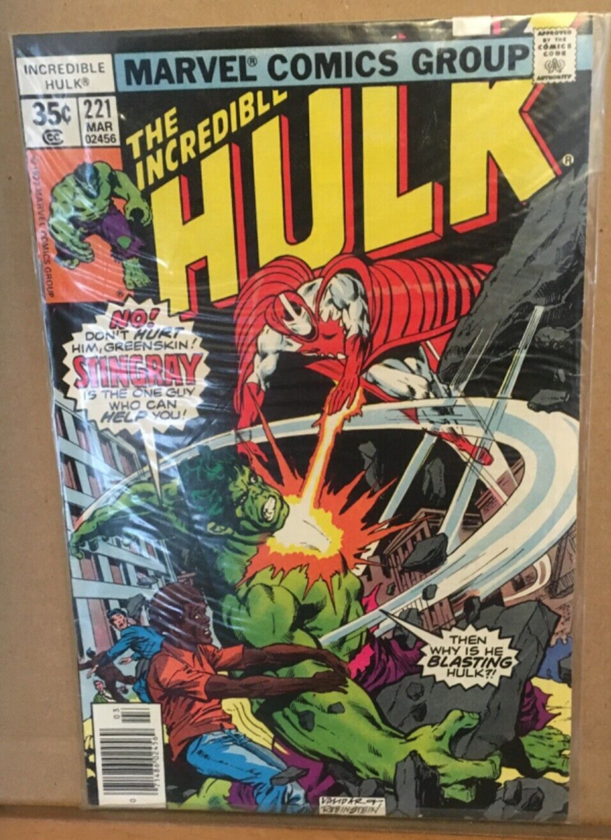The Incredible Hulk #221 Stingray Marvel 1977 VF | eBay