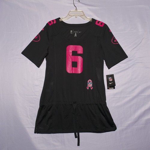 Mark Sanchez #6 New York Jets Nike Breast Cancer Football Jersey Women's Small - Picture 1 of 16