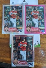 Matt OLSON 2023 Topps Chrome Refractor SP Lot of (3) Pink, Base, Prism Ref. 