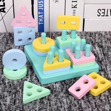 Montessori Wooden Toys Kids Development Games Educational Learning NEW