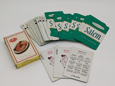 Salem Cigarettes Deck Of Playing Cards Made In USA Vintage 1970s (Wrong  Box)