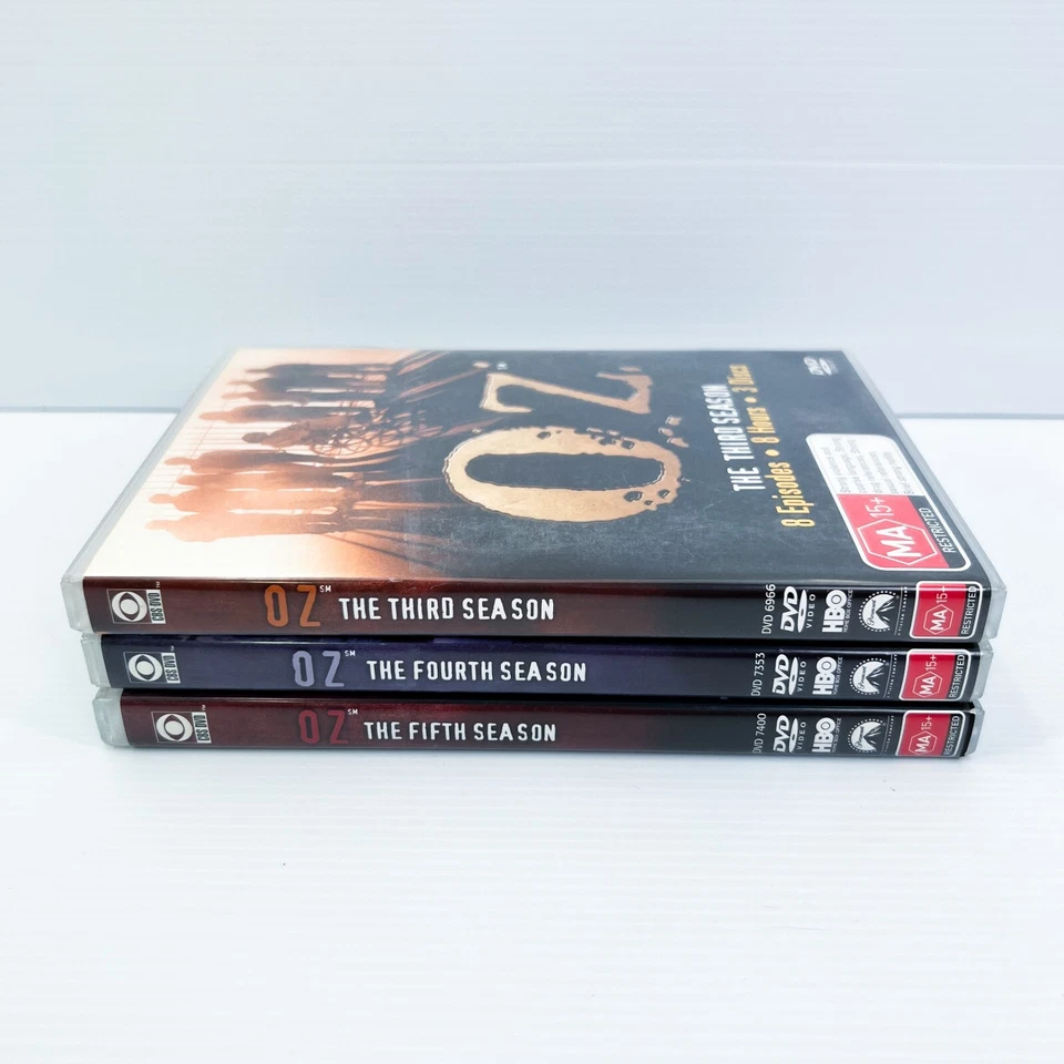 Oz: Complete Series 3 - 5 (DVD, 1997) US Crime Prison Drama TV Season 3 4 5 R4 - Image 2 of 4